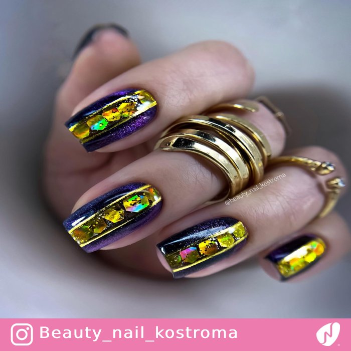 Gold Confetti for Sequin Nails